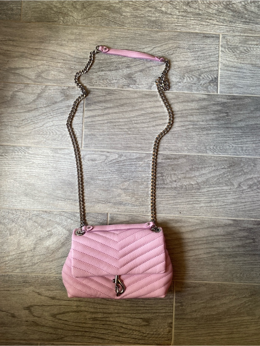 BNWOT Rebecca Minkoff Pink Quilted Chain Strap Crossbody